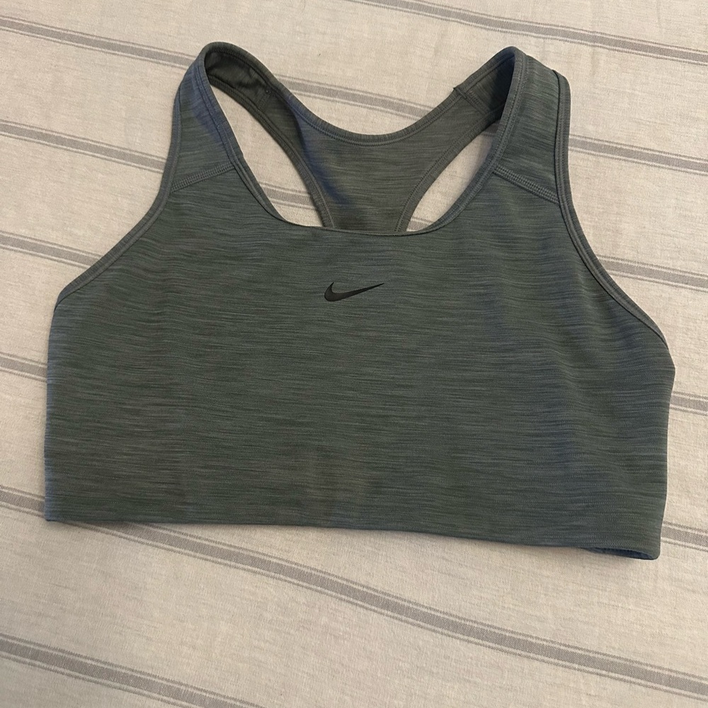 Nike Women's Dry Fit Gray/Sage Sports Bra